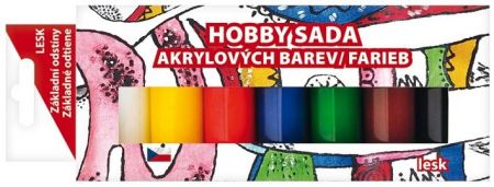 Sada akrylových barev 7 x 15 g, LESK