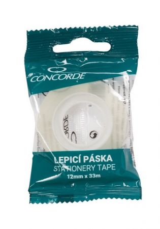 Lepicí páska CONCORDE 12mm x 33m, transparentní