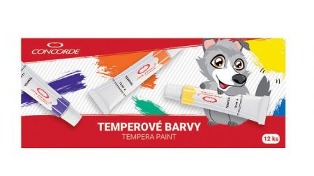 Temperové barvy CONCORDE 12ks, 12ml