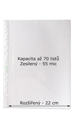 Prospektový obal CONCORDE A4, 55mic, 100ks, hladký