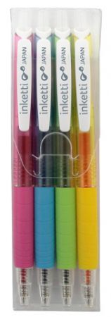 Gel. roller PENAC Inketti, sada 4ks pastel. barvy