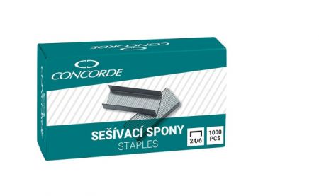 Sešívací spony CONCORDE 24/6, 1000 ks