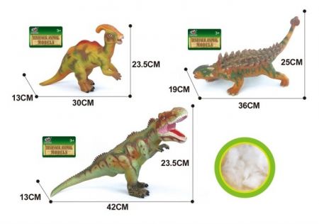 Dinosaurus měkký 3 druhy 42 cm