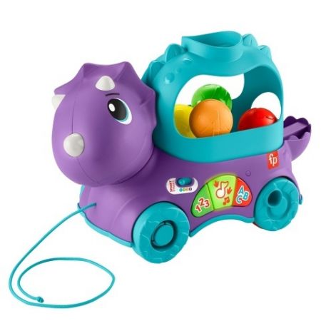 Fisher price hrající dino s vyskakujícími míčky