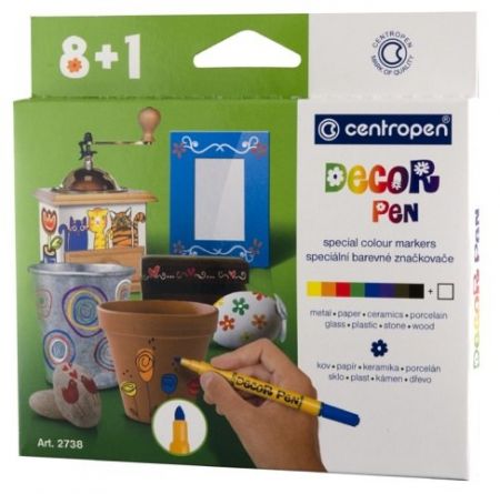 CENTROPEN Popisovač 2738/8+1 DECOR PEN (decorpen)