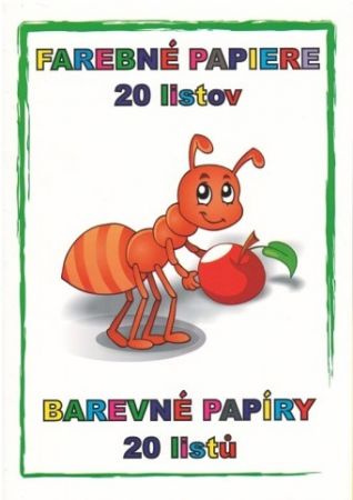 Barevné papíry složka 20 listů