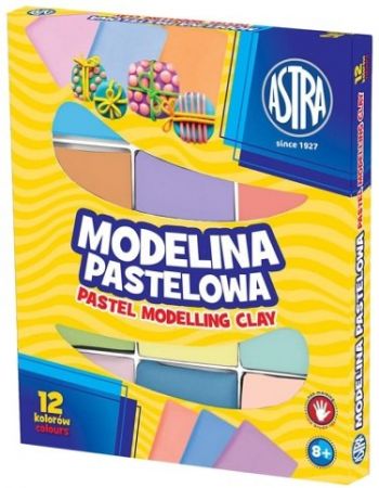 Modelína ASTRA teplem tvrditelná 12 barev PASTEL