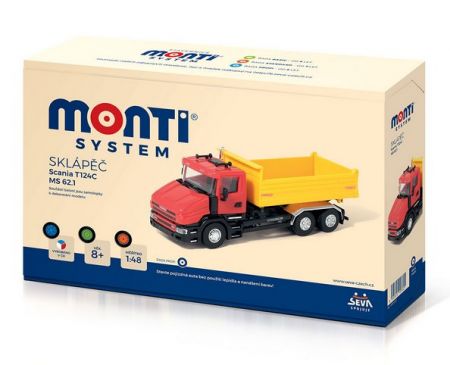 Stavebnice Monti 62.1 Scania 1:48 v krabici 32x20,5x7,5cm