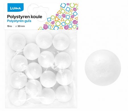 Polystyren koule 30mm 15ks