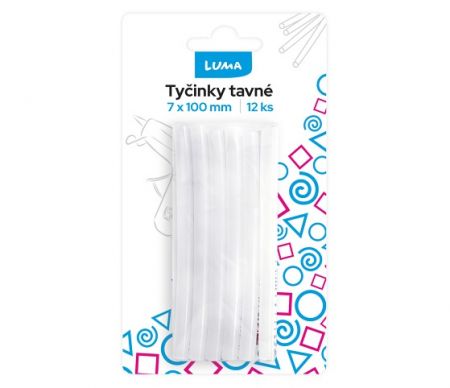 Tyčinky do tavné pistole 7mm x 100mm 12ks