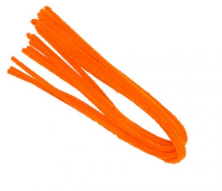 Drátek žinylka 500x8mm 10ks oranžový