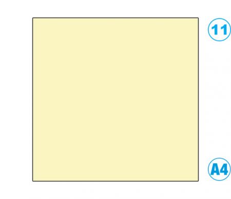 Papír A4 barevný žlutý slámově