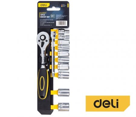 Sada gola 12ks 1/4&quot; DELI EDL0012T