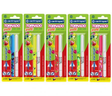 Popisovač CENTROPEN Tornádo + zmizík 2675/2 FRUITY