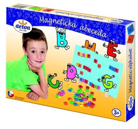 Magnetická abeceda dřevo 75ks