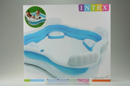 INTEX Bazén se sedátky 229 x 229 x 66 cm 56475