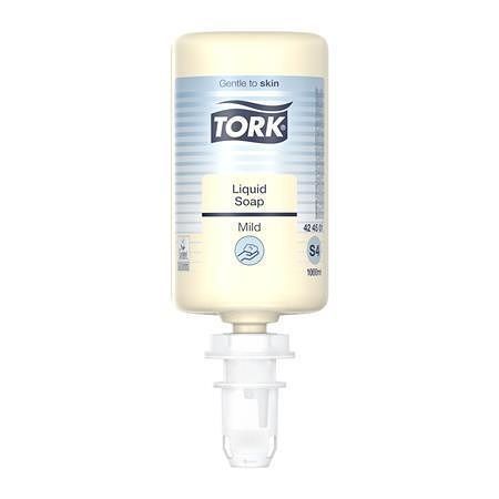 Tekuté mýdlo &quot;Sensitive&quot;, světle žlutá, 1 l, systém S4, TORK 424501