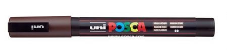 Akrylový popisovač &quot;Posca PC-3M&quot;, tmavě hnědá, 0,9-1,3 mm, UNI 2UPC3MSB