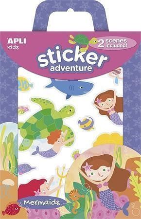 Sada samolepek &quot;Sticker Adventure&quot; mořské panny, APLI Kids 16764