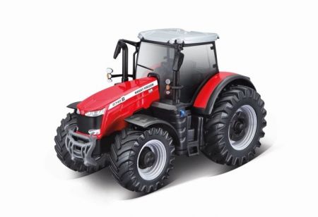 Bburago 10cm Farm Traktor na setrvačník Massey Ferguson 8740S