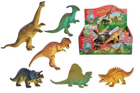 Gumový dinosaurus 11-14cm, 6 druhů, DP18