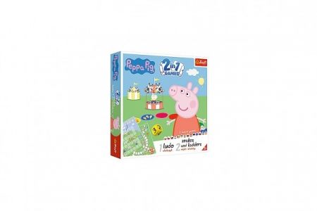 Soubor her 2v1 Člověče, nezlob se, Hadi a žebříky Peppa Pig/Prasátko Peppa v krabici 24x24