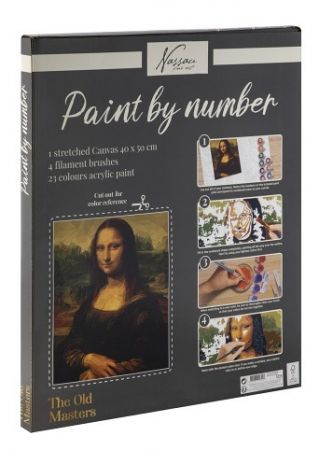 Malování podle čísel na plátno Nassau Mona Lisa 40x50 cm