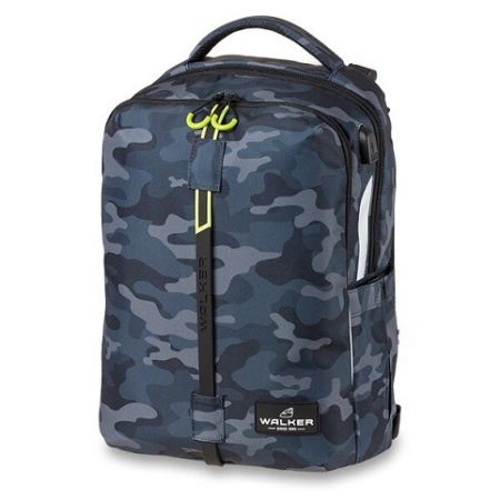 Školní batoh Walker Elite Wizzard Grey/Blue Camouflage