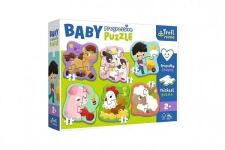 Puzzle baby Progressive Farma v krabici 31x24x6,5cm 24m+