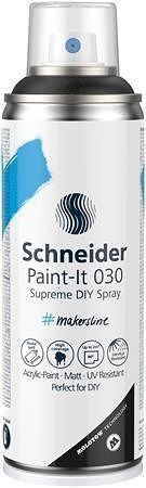 Akrylová barva ve spreji &quot;Paint-It 030&quot;, černá, 200 ml, SCHNEIDER ML03050001