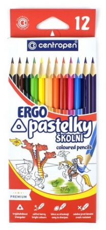 CENTROPEN Pastelky trojhranné 12 kusů 9521/12