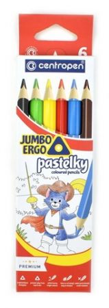 CENTROPEN Pastelky trojhranné JUMBO 6 kusů 9522/6