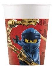 KEL - Papírové kelímky 200 ml (8ks) - Disney Lego Ninjago