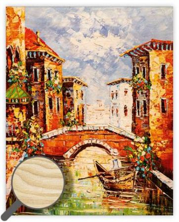 Dřevěný obraz Venezia III. / 24cm x 30cm / O046