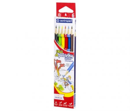 Pastelky CENTROPEN 9521 trojhranné  6 barev