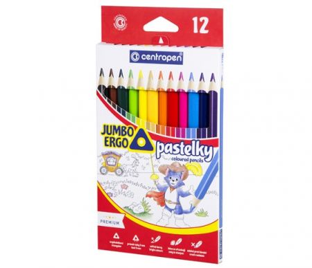 Pastelky CENTROPEN 9522 Jumbo Ergo 12 barev