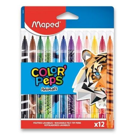 Dětské fixy Maped Color&#39;Peps Animals 12 barev