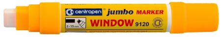 Značkovač ORANŽOVÝ, tekutý křídový JUMBO WINDOW 2-15 mm, CENTROPEN