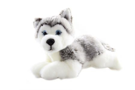 Plyš Husky ležící 23 cm - ECO-FRIENDLY