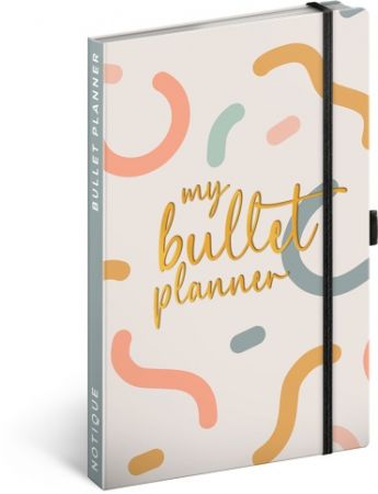 Týdenní nedatovaný diář My Bullet Planner, 13 × 21 cm CZ/SK