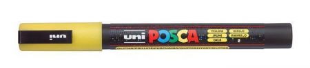 Akrylový popisovač &quot;Posca PC-3M&quot;, jasně žlutá, 0,9-1,3 mm, UNI 2UPC3MLS