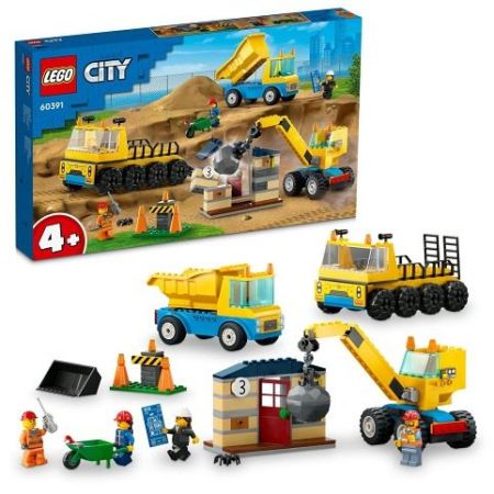 LEGO 60391 Vozidla ze stavby a demoliční koule