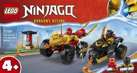 LEGO® NINJAGO® 71789 Kai a Ras v duelu auta s motorkou