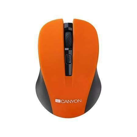 Myš &quot;MW-1&quot;, oranžová, bezdrátová, optická, USB, CANYON CNE-CMSW1O