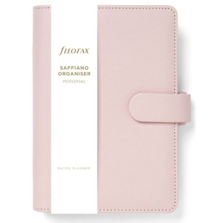 Filofax, Diář Saffiano, Osobní, blush 2025