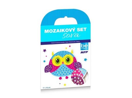 Mozaikový set - Sova 17x18cm