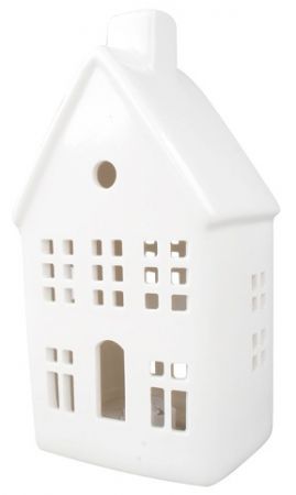 Domek porcelánový s LED 19 cm