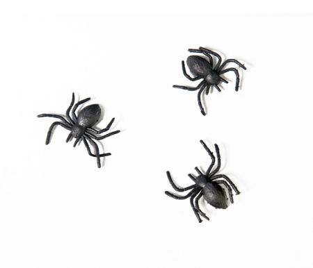 Pavouk plastový černý 3cm 10ks