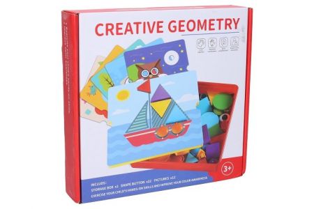 Mozaika geometrické tvary 25cm