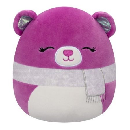 Plyšový mazlíček Squishmallows Medvěd se šálou - Crisanta